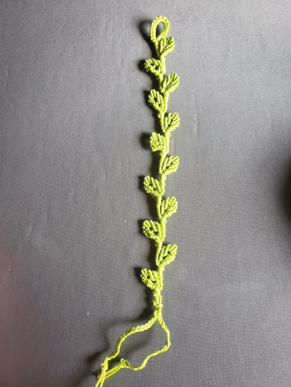 Handcrafted Green Leaf Vine Bracelet